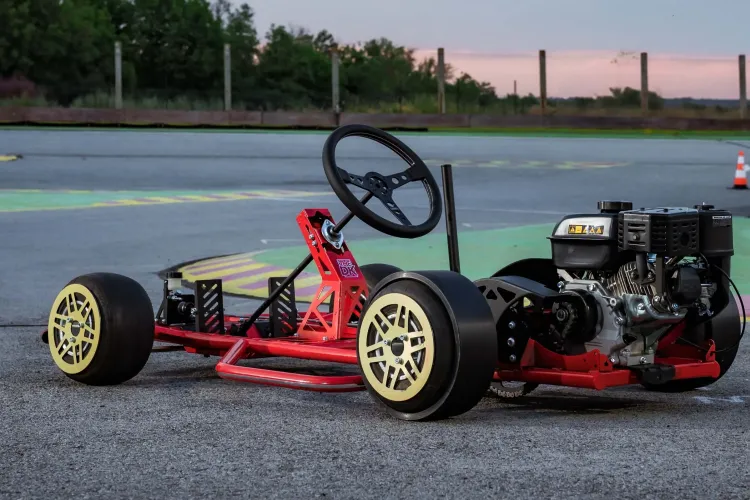 The first full size drift kart with that has the feel and mechanics of a real car.
