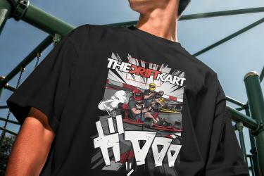 drift kart tshirt go kart cool shirt guys driving 